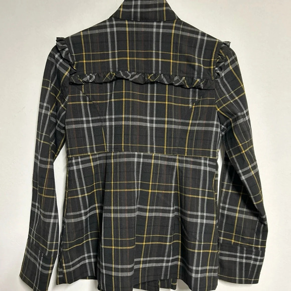 RAMPAGE‎ Double Breasted Gray Plaid Jacket Women's Small Punk Grunge Preppy - Picture 9 of 16